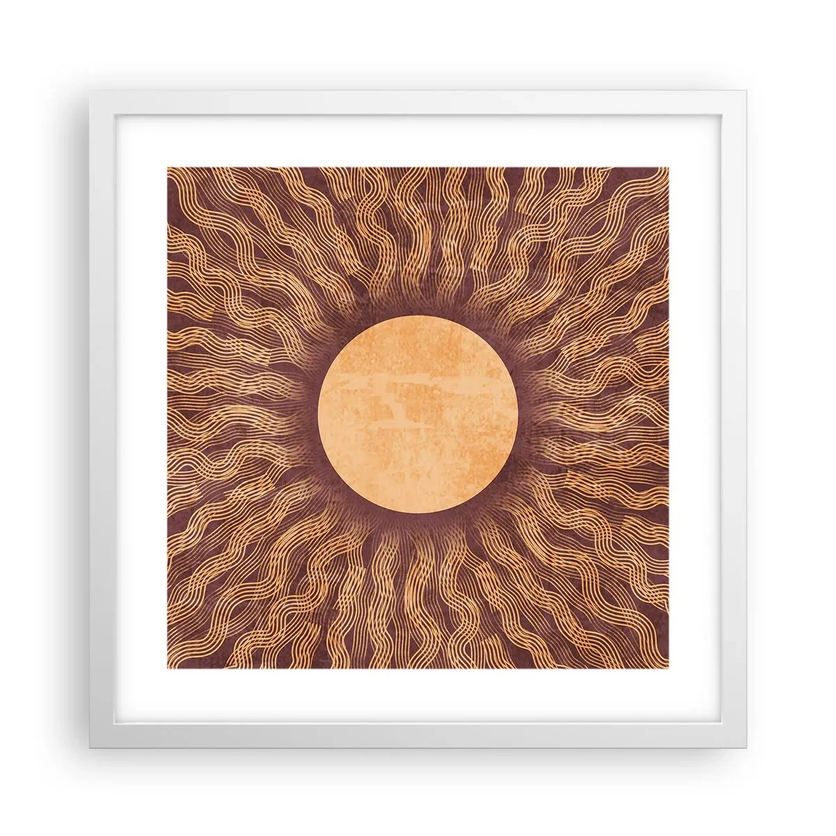 Affisch i vit ram - Solikon - 40x40 cm