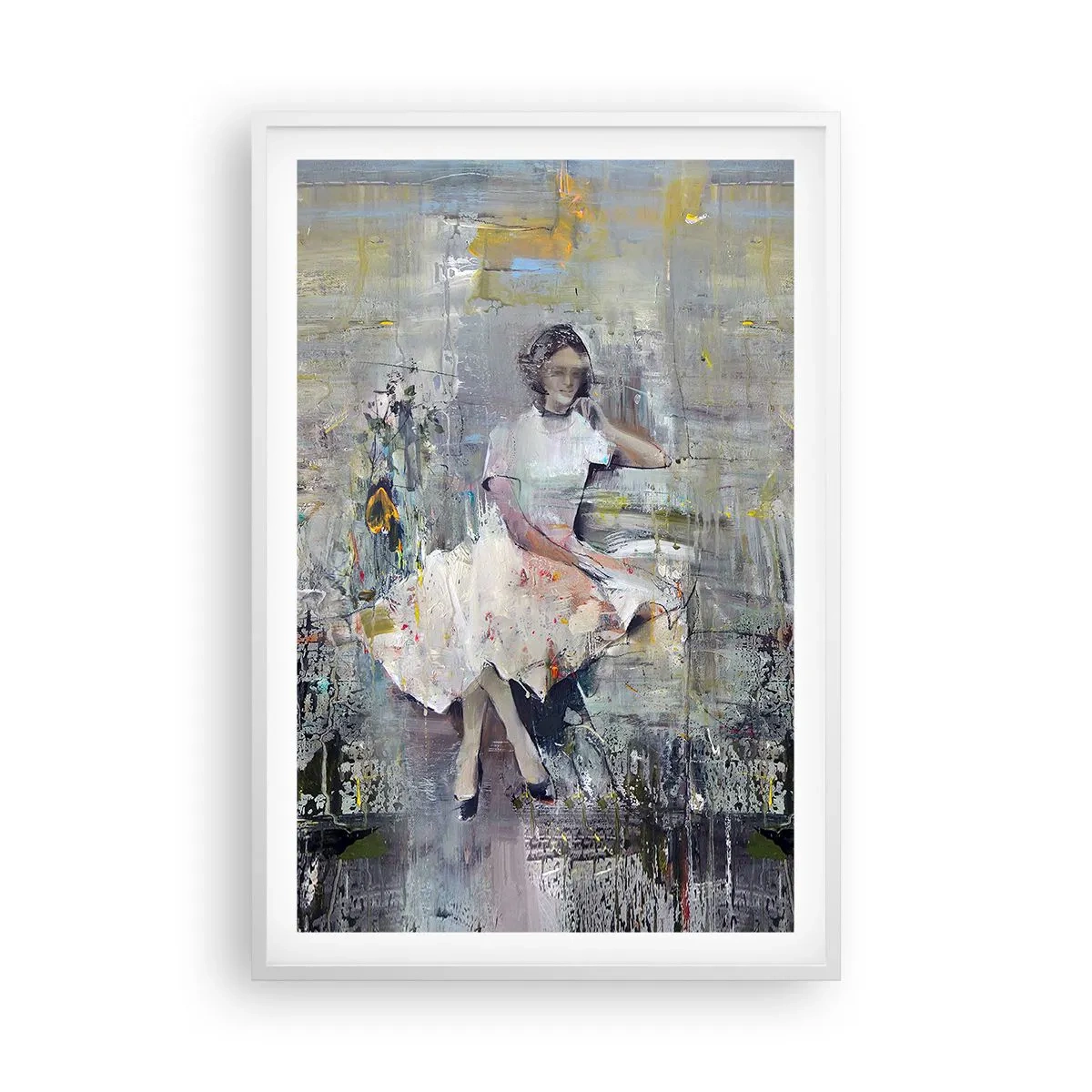 Affisch i vit ram - Klassisk och modern - 61x91 cm