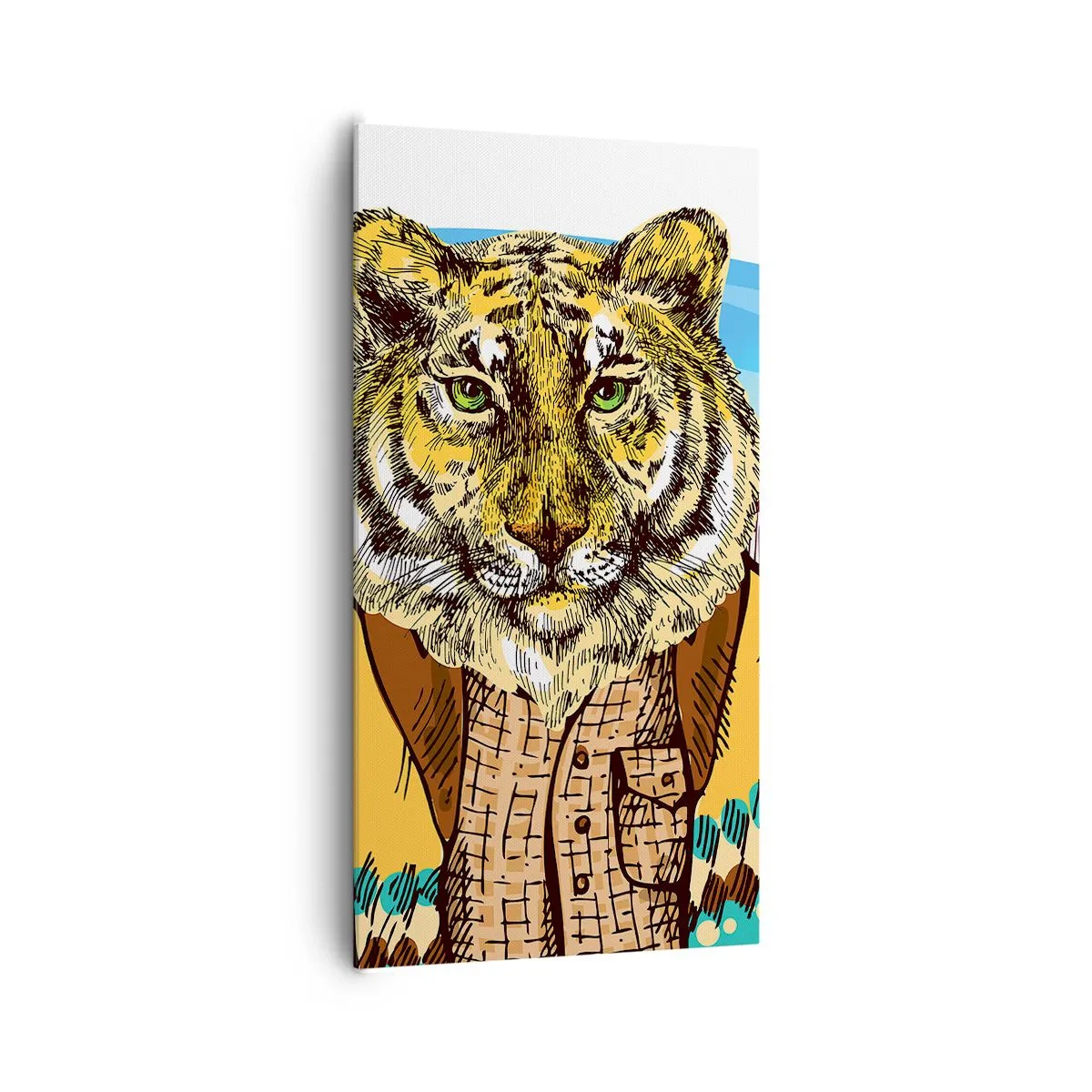 Canvastavla - Bild på duk - Inte lika vild som den tecknas - 65x120 cm