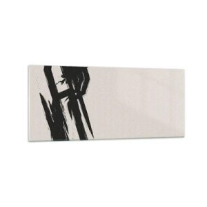 Glastavla - Bild på glas - En ostoppbar rörelse - 120x50 cm