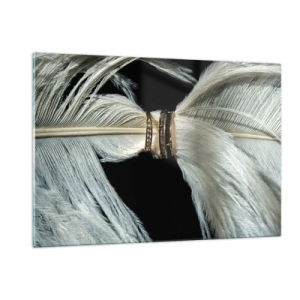 Glastavla - Bild på glas - ...och jag lämnar inte dig… - 120x80 cm