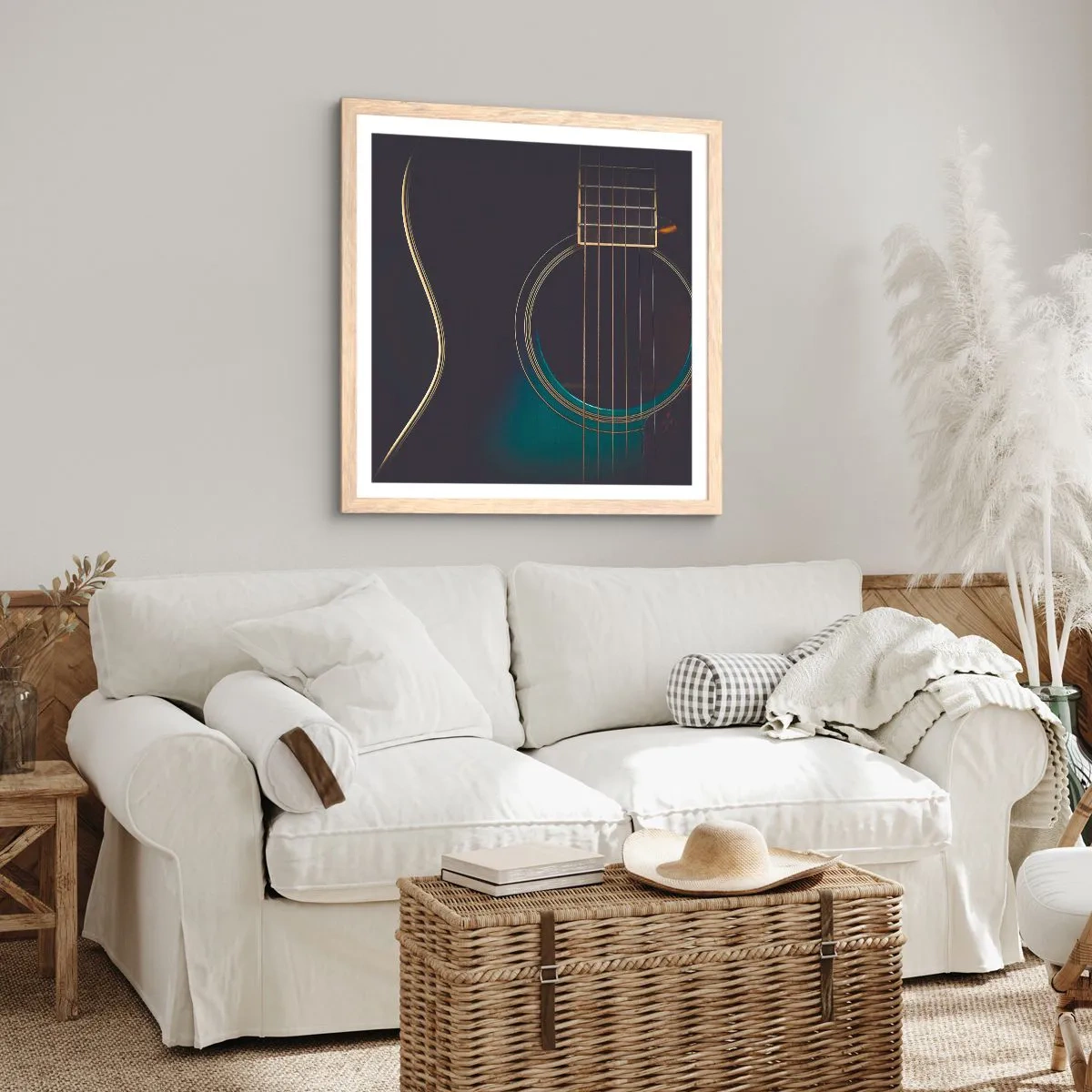 Affisch i ram av ljusek - Ett ögonblick innan det ljuder - 30x30 cm