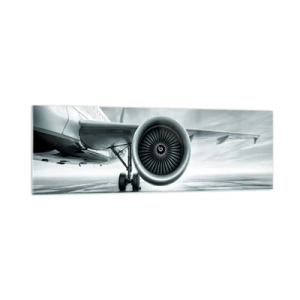 Glastavla - Bild på glas - Kraften finns! - 160x50 cm