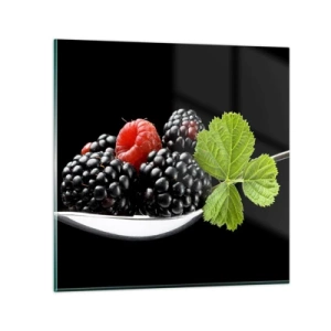 Glastavla - Bild på glas - Fräschhetens smak - 70x70 cm