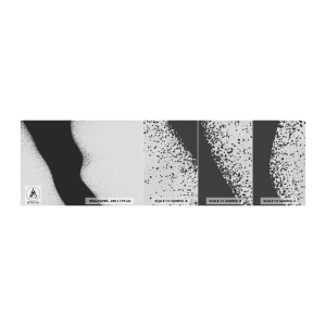 Provbit av fototapet Premium Canvas - Flytande balans - Abstraktion, Bit, Minimalism - 100x30 cm