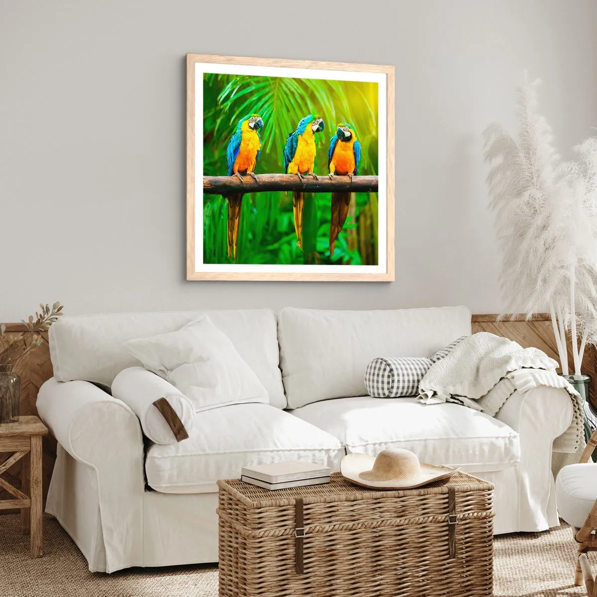 Affisch i ram av ljusek - Har du hört att hon...? - 60x60 cm