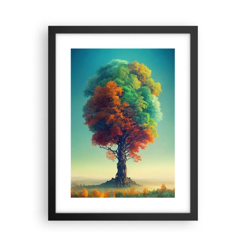 Affisch i svart ram - Eken - naturens fader - 30x40 cm
