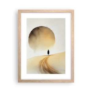 Affisch i ram av ljusek - Alltid längtande - 30x40 cm