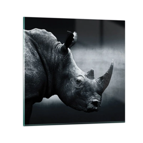 Glastavla - Bild på glas - Höger profil - 40x40 cm