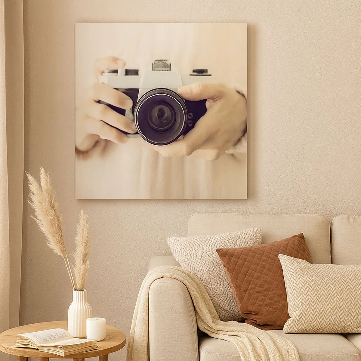 Canvastavla - Bild på duk - För att veta mer... - 30x30 cm