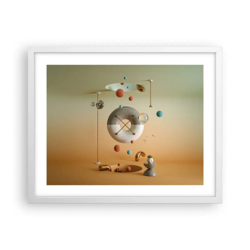 Affisch i vit ram - Vad som helst kan hända - 50x40 cm