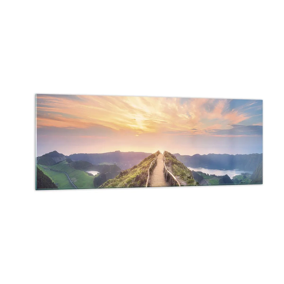 Glastavla - Bild på glas - Nära himlen - 140x50 cm