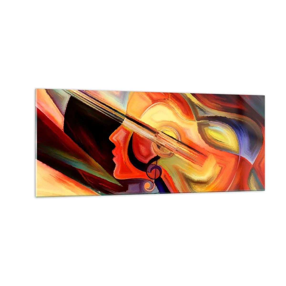 Glastavla - Bild på glas - Allt väl - 100x40 cm