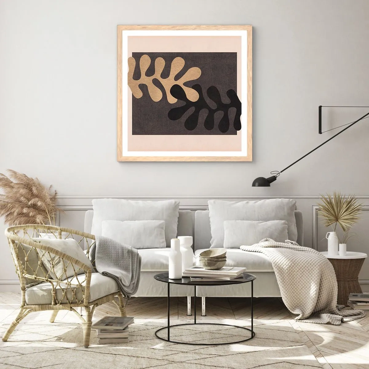 Affisch i ram av ljusek - Brist och komplettering - 40x40 cm