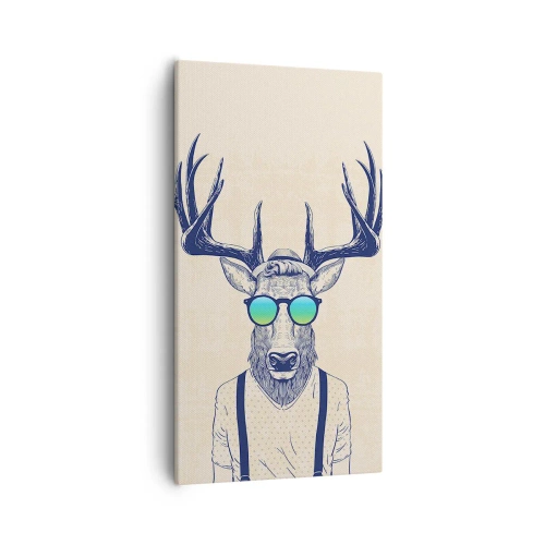 Canvastavla - Bild på duk - Och vem väntade du på? - 55x100 cm