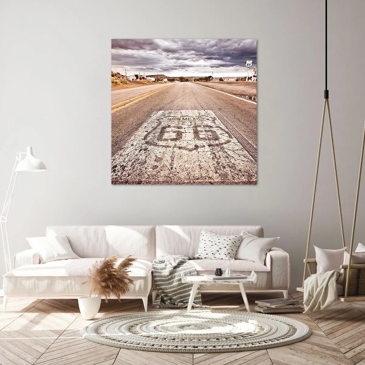 Canvastavla - Bild på duk - Mother Road - amerikanska legenden - 30x30 cm