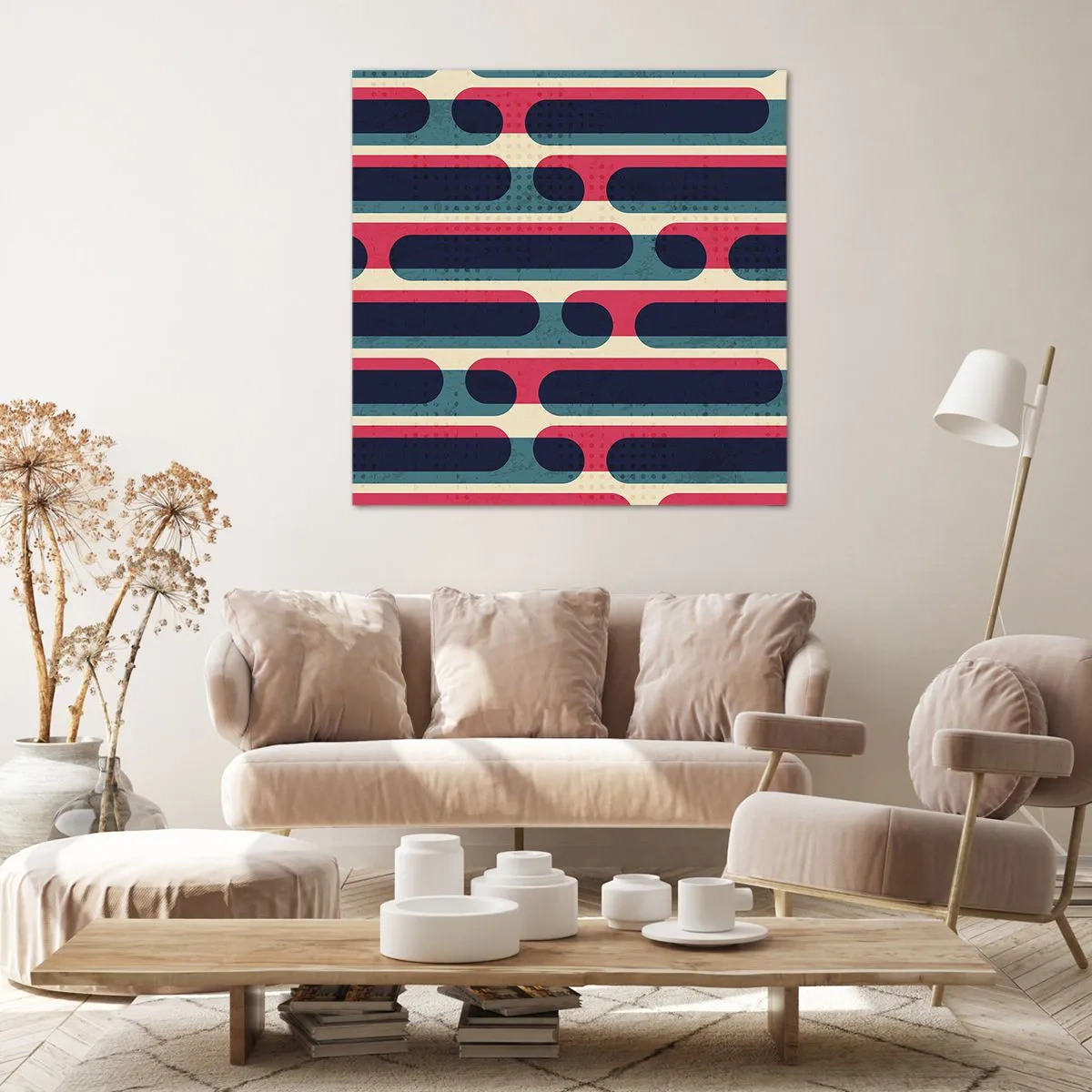 Canvastavla - Bild på duk - In och framåt - 40x40 cm