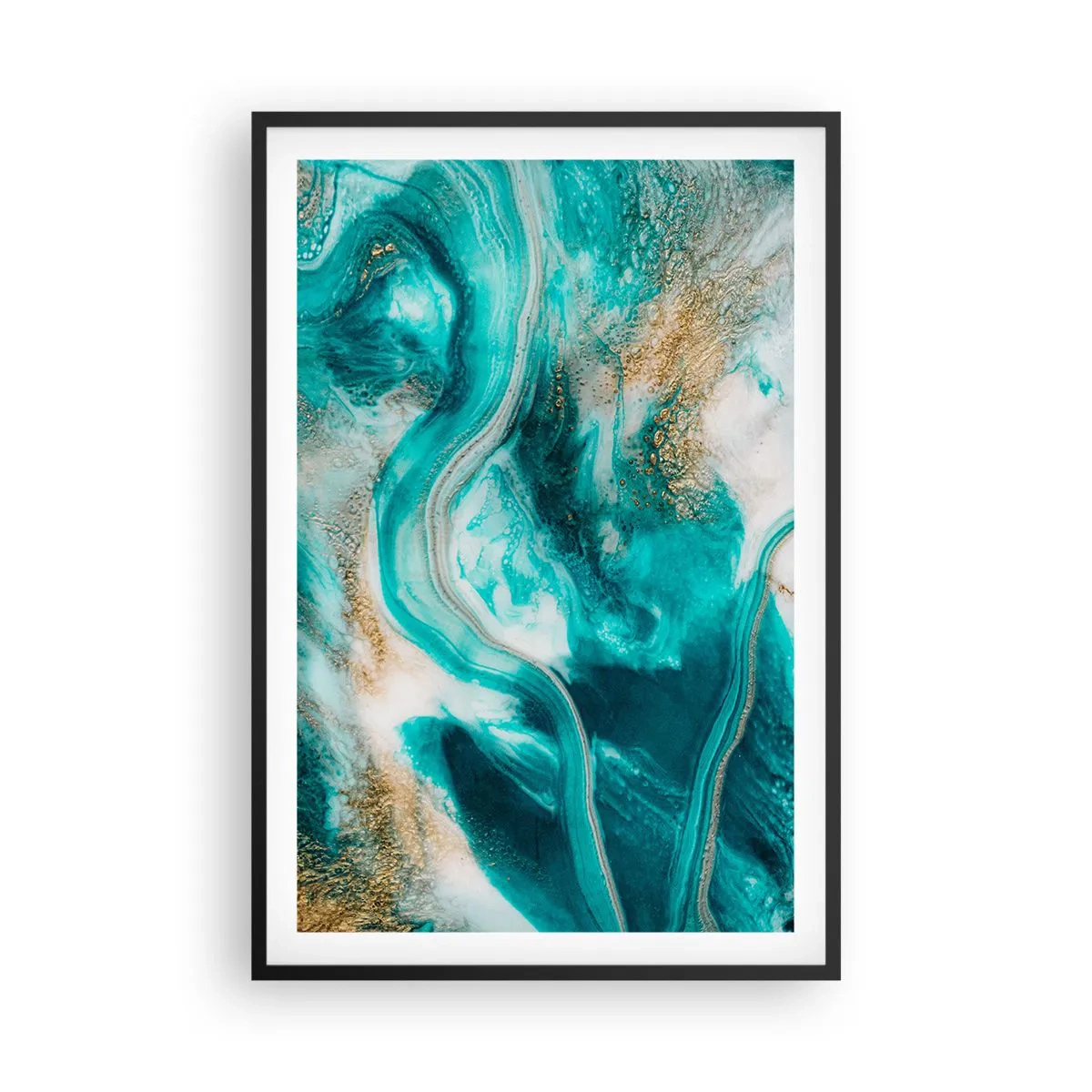 Affisch i svart ram - Guldflod - 61x91 cm