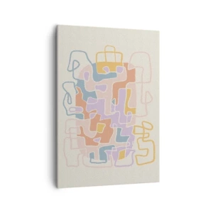 Canvastavla - Bild på duk - Labyrint - ett glädjefyllt äventyr - 50x70 cm