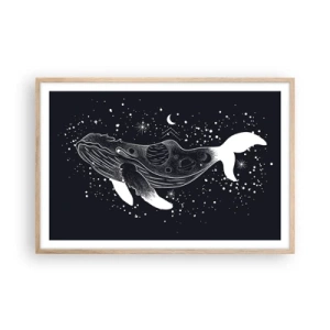 Affisch i ram av ljusek - I universumets hav - 91x61 cm