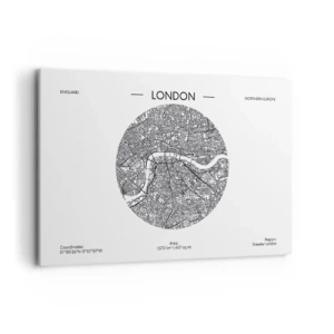 Canvastavla - Bild på duk - Londons anatomi - 120x80 cm