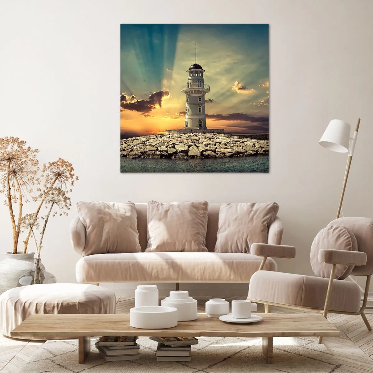 Canvastavla - Bild på duk - Ljus - Godhet - Skönhet - 40x40 cm