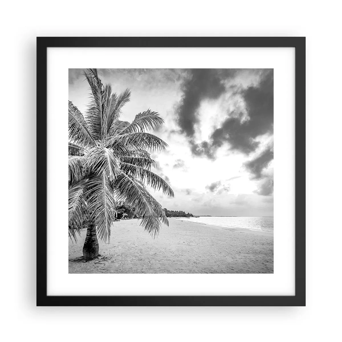 Affisch i svart ram - När du längtar efter ensamheten... - 40x40 cm