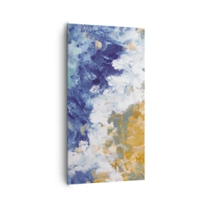 Canvastavla - Bild på duk - Elementens dans - 65x120 cm