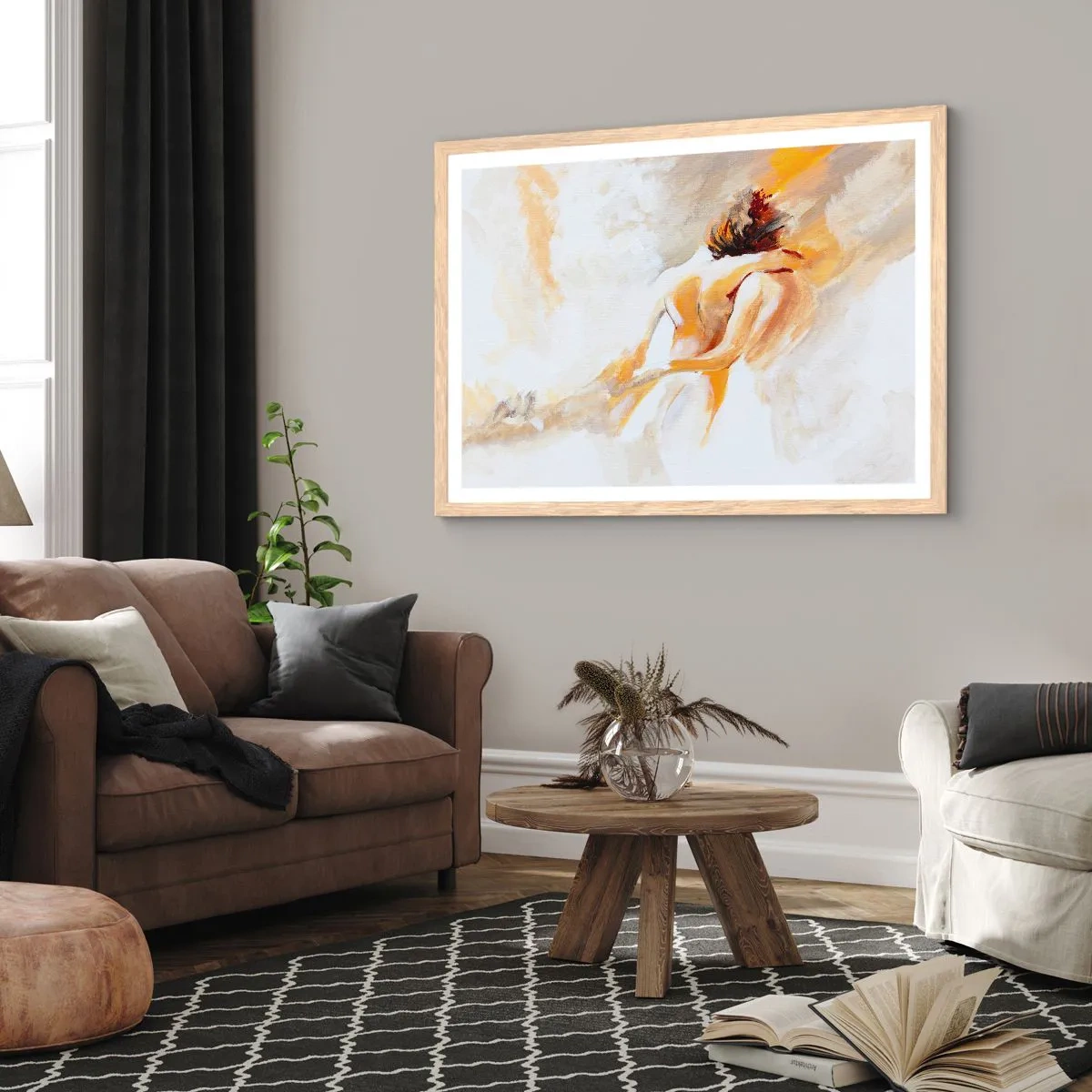 Affisch i ram av ljusek - I närhetens himmel - 91x61 cm