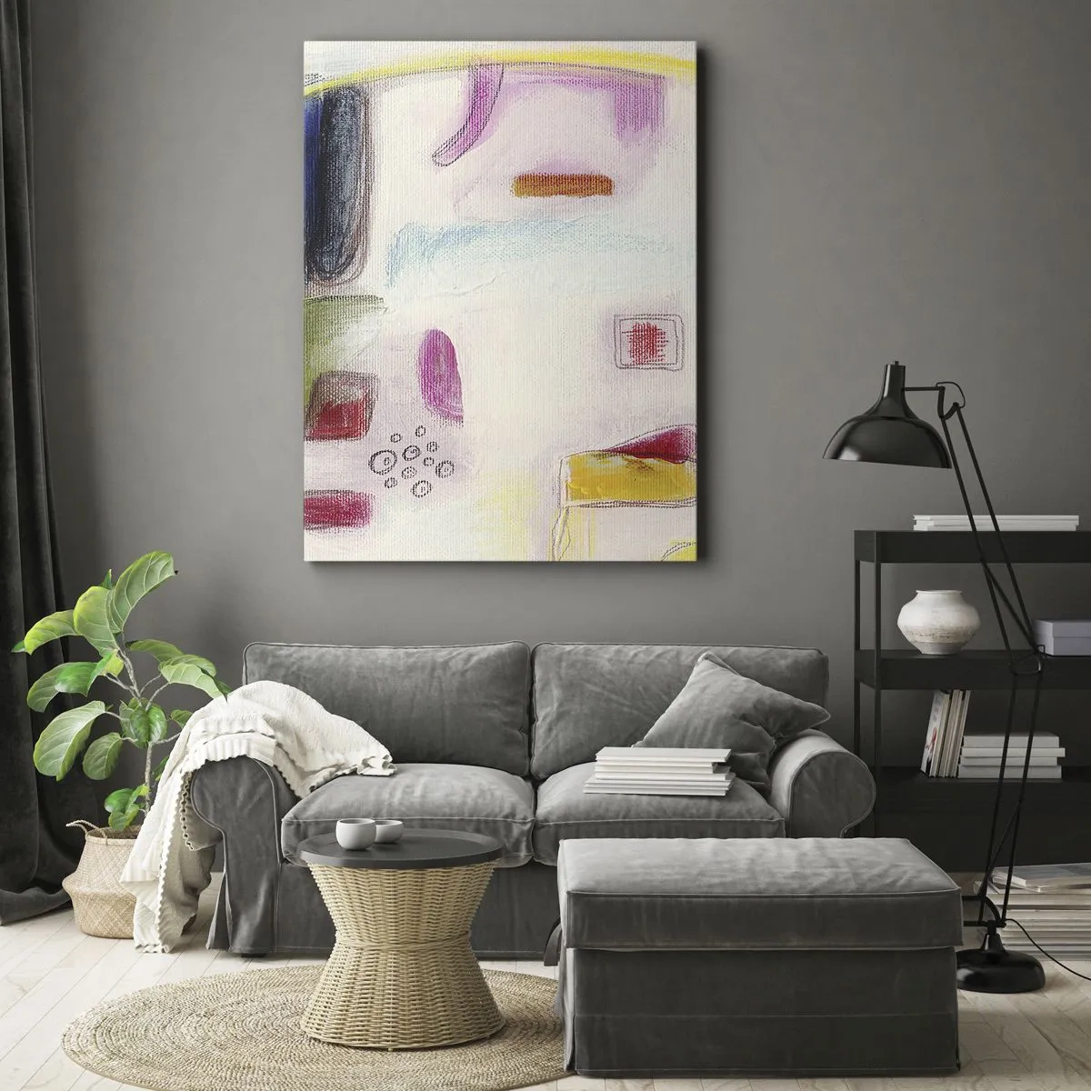 Canvastavla - Bild på duk - Mera konvex än konkav eller platt - 50x70 cm