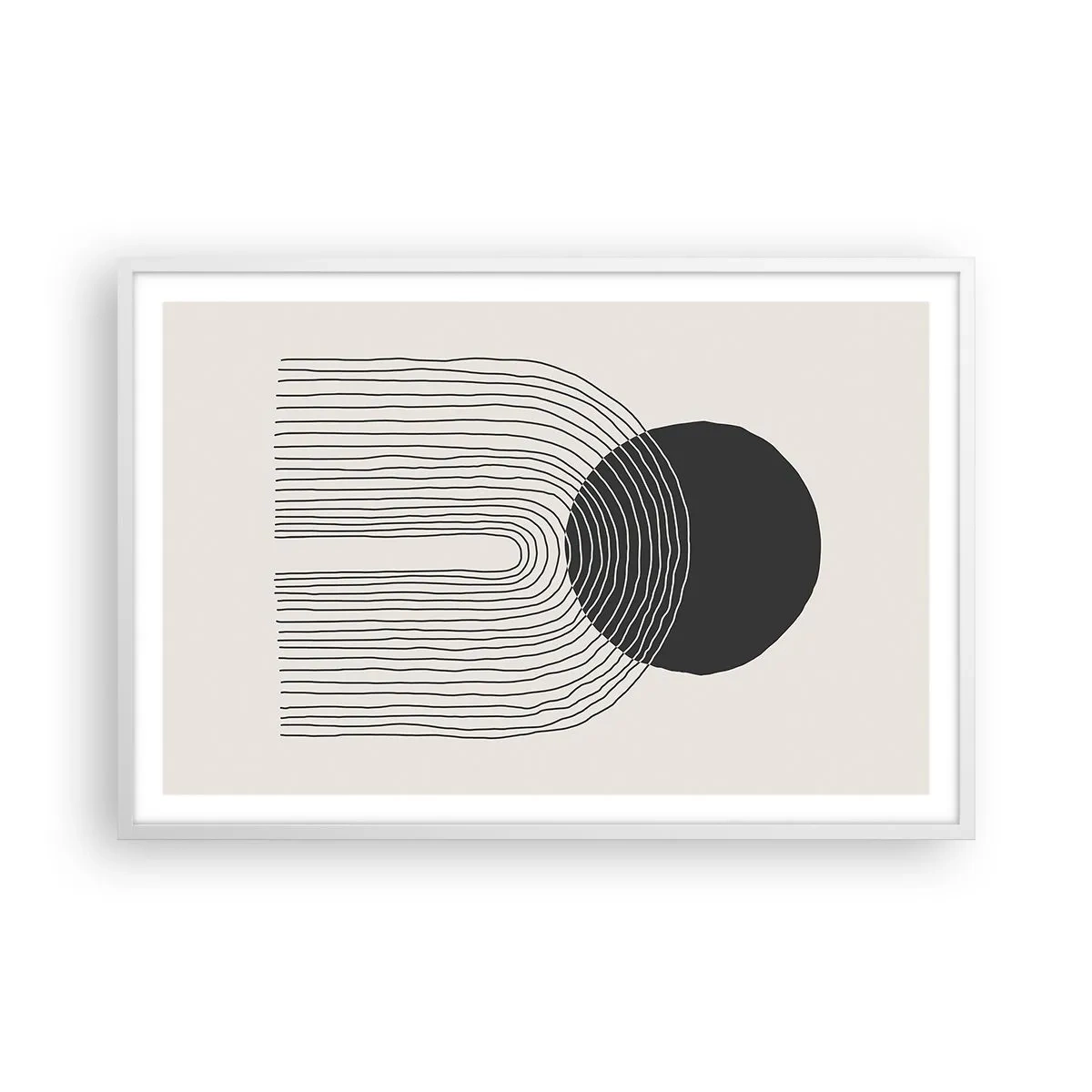 Affisch i vit ram - Darr och säkerhet - 91x61 cm