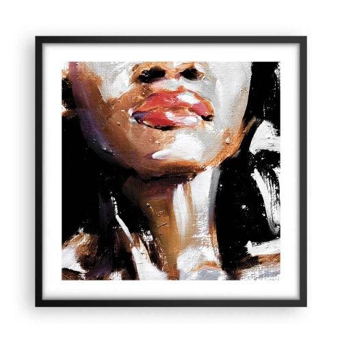 Affisch i svart ram - Stolthet utan fördomar - 50x50 cm