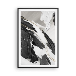 Affisch i svart ram - Storslagen abstraktion - 61x91 cm