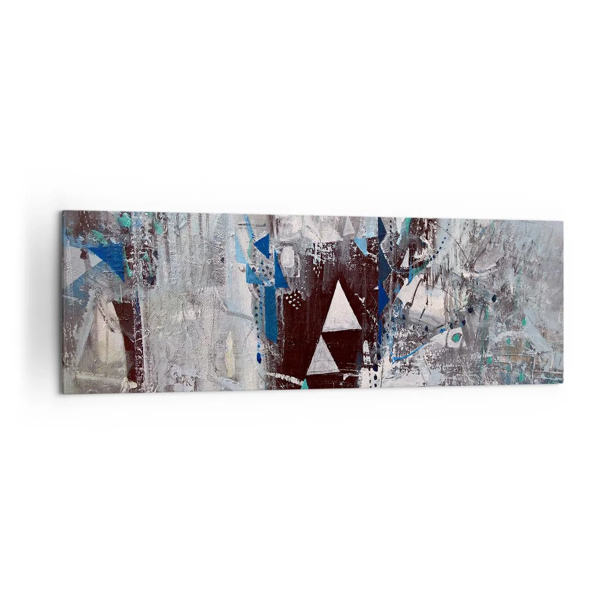 Canvastavla - Bild på duk - Trianglarnas överordnade ordning - 160x50 cm