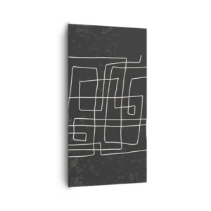 Canvastavla - Bild på duk - Inte så enkelt - 65x120 cm