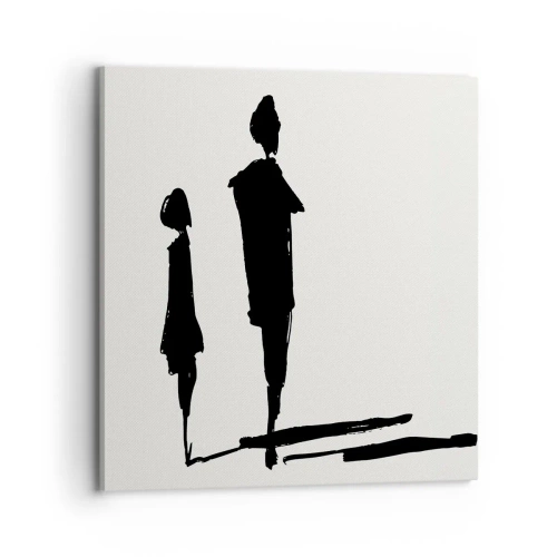 Canvastavla - Bild på duk - Säkert tillsammans? - 70x70 cm