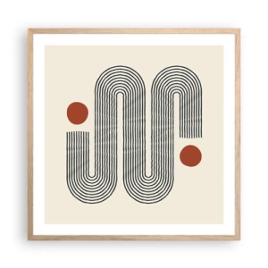 Affisch i ram av ljusek - från början till slutet - 60x60 cm