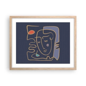 Affisch i ram av ljusek - I drömmarnas värld - 50x40 cm