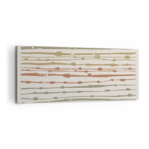 Canvastavla - Bild på duk - Musikalisk färgnotation - 100x40 cm