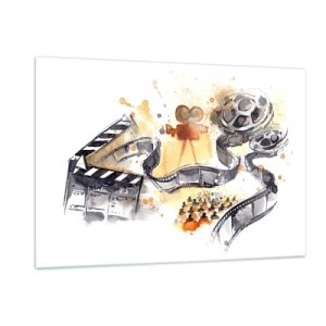 Glastavla - Bild på glas - I drömmarnas land - 120x80 cm