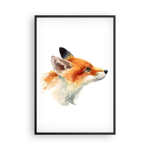 Affisch i svart ram - Försiktighet skadar aldrig - 61x91 cm