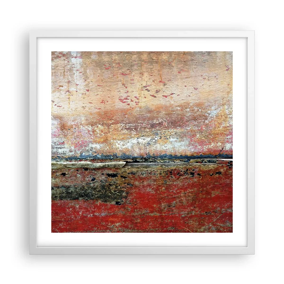 Affisch i vit ram - Kanske är det havet - 50x50 cm