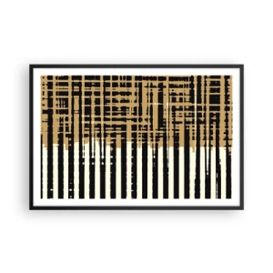 Affisch i svart ram - Arkitektonisk abstraktion - 91x61 cm