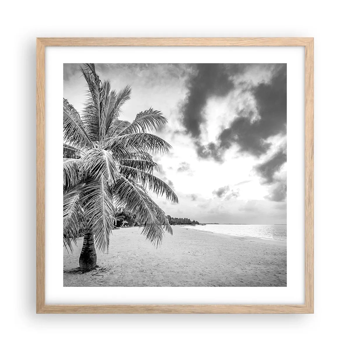 Affisch i ram av ljusek - När du längtar efter ensamheten... - 50x50 cm