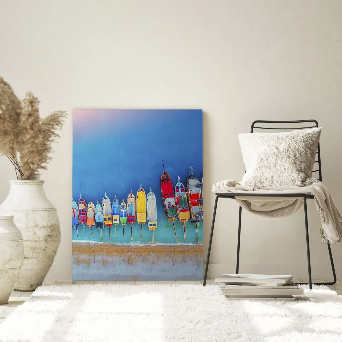 Glastavla - Bild på glas - Ur fågelperspektivet - 50x70 cm