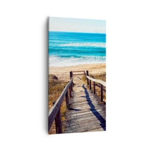 Canvastavla - Bild på duk - Spring! - 55x100 cm