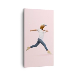 Canvastavla - Bild på duk - En nypa absurd - 45x80 cm