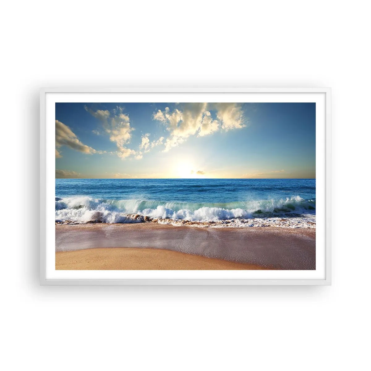 Affisch i vit ram - Rörlighet och orörlighet samtidigt - 91x61 cm