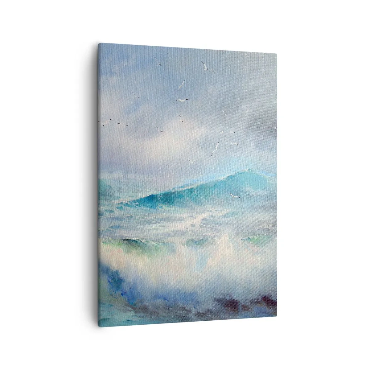 Canvastavla - Bild på duk - "Orkanen vrålade med triumf…' - 50x70 cm