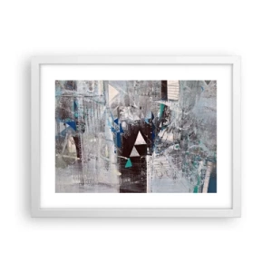 Affisch i vit ram - Trianglarnas överordnade ordning - 40x30 cm